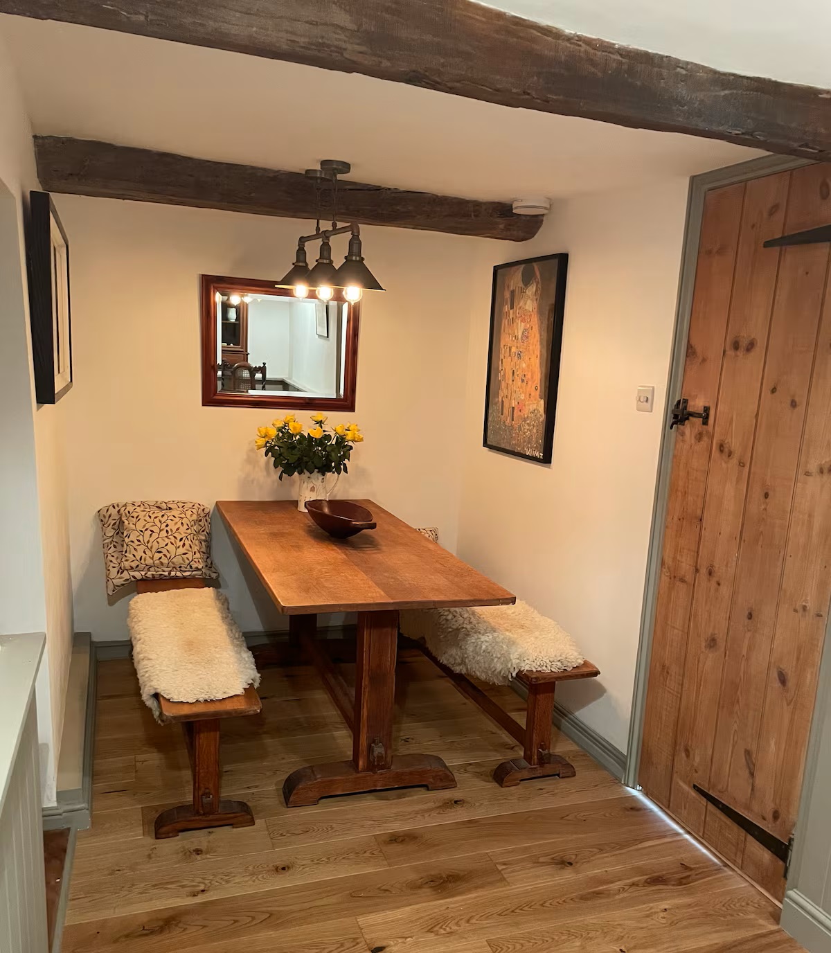 Dining space at The Old Scullery
