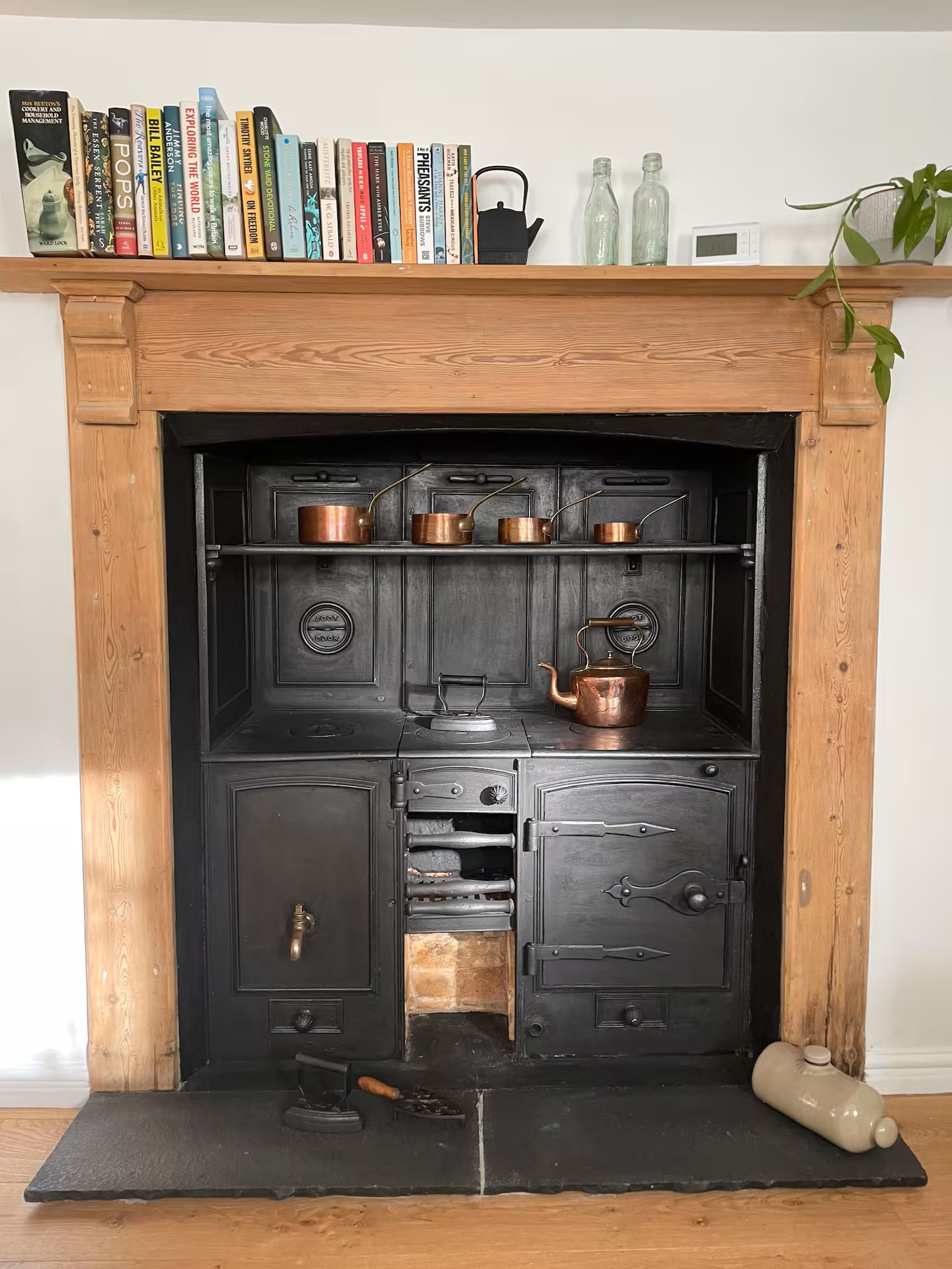 Close view of original range at The Old Scullery